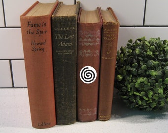 Edición vintage de 1927, tapa dura de tela, Cielo rojo al amanecer, Margaret Kennedy, Doubleday, Art Nouveau, nubes de coral, Retro, Londres, Boho, biblioteca