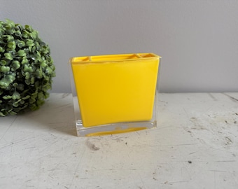 Vintage Acid Yellow Submarine Clear Acrylic Banana Boat Sunshine Toothbrush Toothpaste holder Makeup brushes pens pencils chopsticks skewers