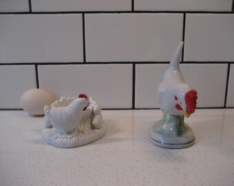 CHOICE Vintage Chicken Miniatures Occupied Japan Hand-painted Egg