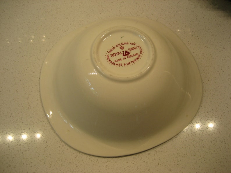 Vintage Große Königliche Schwan Servierschale Retro mod op art | Etsy