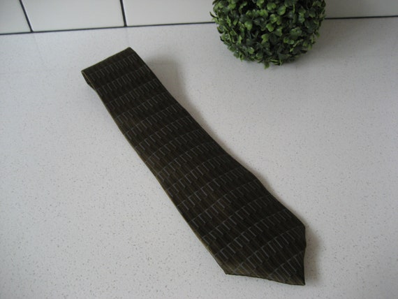 Vintage DKNY Necktie 1990s career wear geometric … - image 4