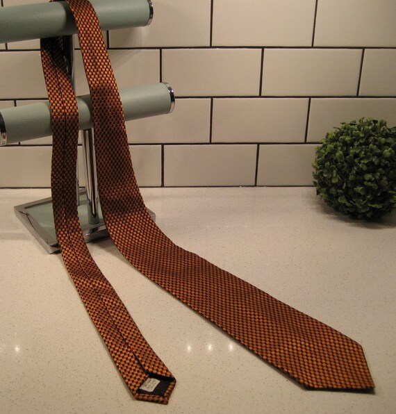 Vintage Simon Chang Necktie Italian Silk woven de… - image 5