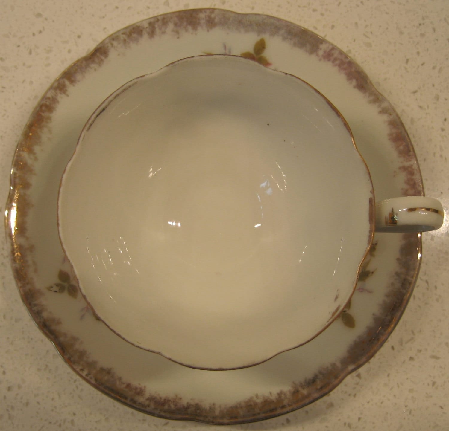 Vintage Japan Porcelain Teacup & Saucer Set Gold Gilding Retro Roses ...