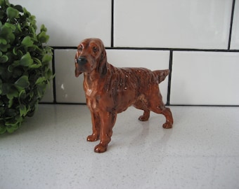 6” Rare Mini Vintage Royal Doulton Irish Setter Figurine HN 1056 Champion Series Pat O'Moy England dog lover gift Porcelain good boy