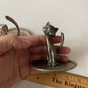 3,5 "choice Vintage versilbert Ringhalter Retro Schwan Katze gemacht in Hong Kong wunderliche funktionale Schmuckliebhaber Küche Fensterbank Dekor Bild 7