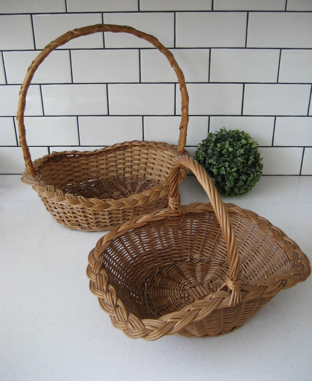 Classic Woven Wooden Basket Harvest Blessings Large Stave 4 Kids Company