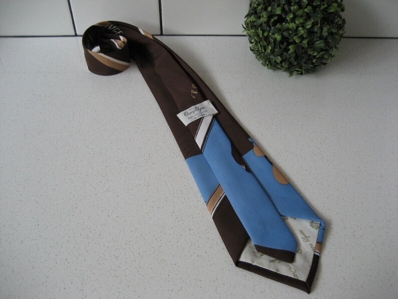 Vintage Champs Elysees Moulin Rouge Polyester Necktie Bal Tous Les Soire La Goulue can can dancer novelty travel gift Dad Husband Boyfriend