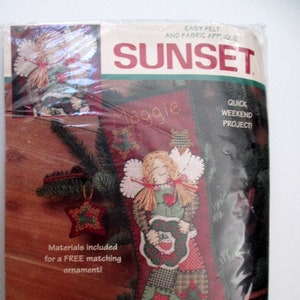 DIY Sunset Teddy Bear Christmas Toys Drum Book Needlepoint Stocking Kit 6004