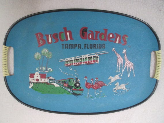 1960s Busch Gardens Tampa Florida Souvenir Mid Century Etsy