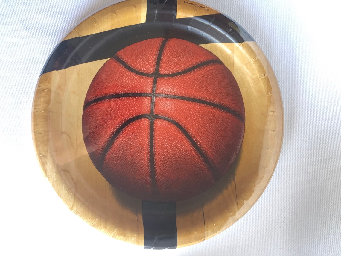 Basketball Plates party boys girls team birthday luncheon Etsy