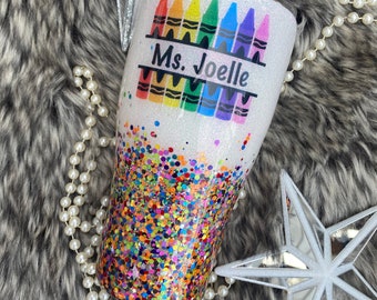 Teacher Appreciation Crayon Tumbler