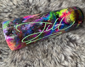 Neon Burst Tumbler, custom, personalized