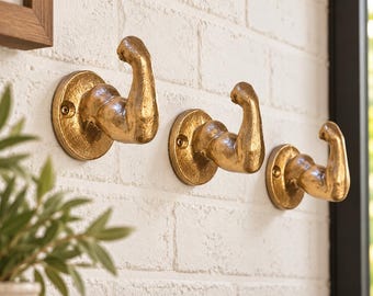 Cast Iron Muscle Wall Hook (19 Colors)