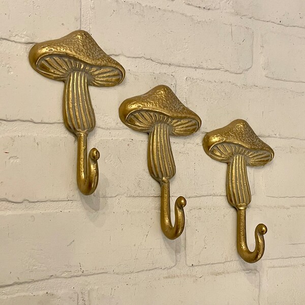 Mushroom Coat Hook, Mushrooms, Botanical Towel Hooks, ToadStool, Mushroom Bath Hoook, Nature Hook, Woodland Decor