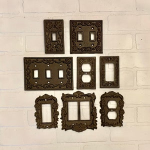 Light Switch Cover (19 Colors), Switch Plates, GFI, Rocker Plate, Cast Iron, Vintage Light Switch, Outlet Plate Covers