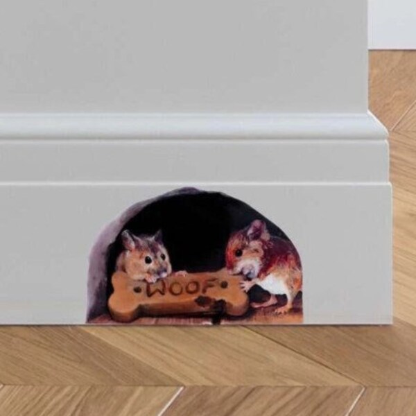 Mouse Hole Decal Etsy