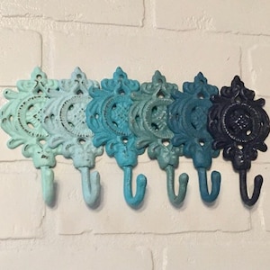 Cast Iron Shabby Chic Wall Hook (19 Colors)