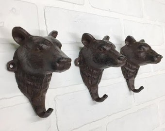 Bear Wall Hook, Towel Hook, Hook For Wall Coat Hook, Towel Hook, Animal Wall Hook, Lodge Decor, Bears