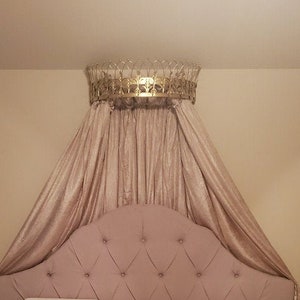 Crown Canopy(18 Colors), Bed Canopy, Princess Decor, Royal Room Decor, Queen Decor, The Shabby Store