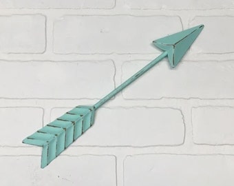 Arrow Wall Decor/Aqua/Arrow/Metal Arrow/Bohemian Decor/Arrow/Arrows/Tribal/ Indian/ Southwest/Arrow Art/Trendy/Boho