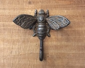 Bee Hook, Bumble Bee, Coat Hook, Hook For Wall, Vintage Hook, Towel Hook, The Shabby Store, Bees, Animal Hook