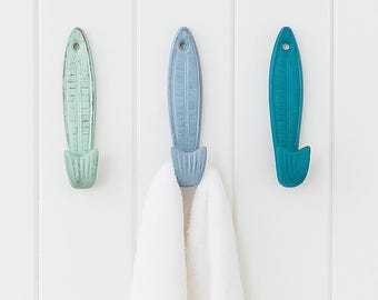 Cast Iron Fish Wall Hook (19 Colors)