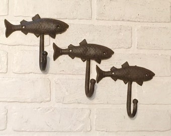 Fish Hook Wall Decor Etsy