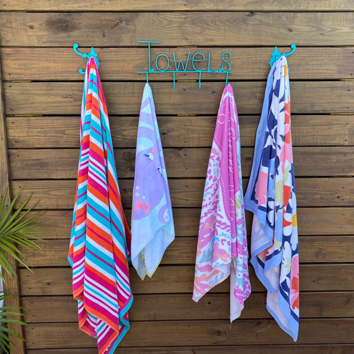 Towel Rack Pool Towel Rack Towel Hooks Towel Hooks Etsy