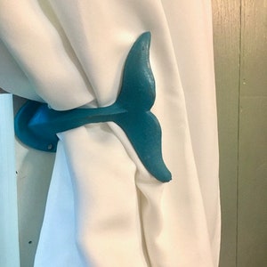 Polished Brass Whale Tail Hook Nautical Ocean Life Beach Towel Holder 