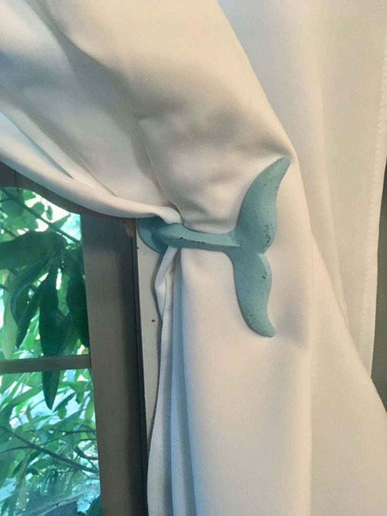 Gjutjärnskrok och gardinfäste (19 färger) Ocean Breeze