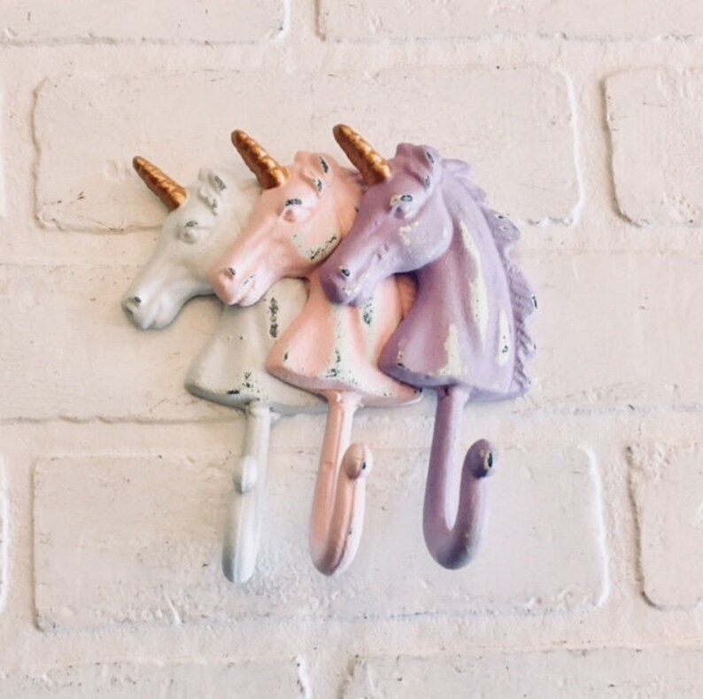 Unicorn Hook Wall Hook Unicorn Wall Décor Unicorn Décor Etsy