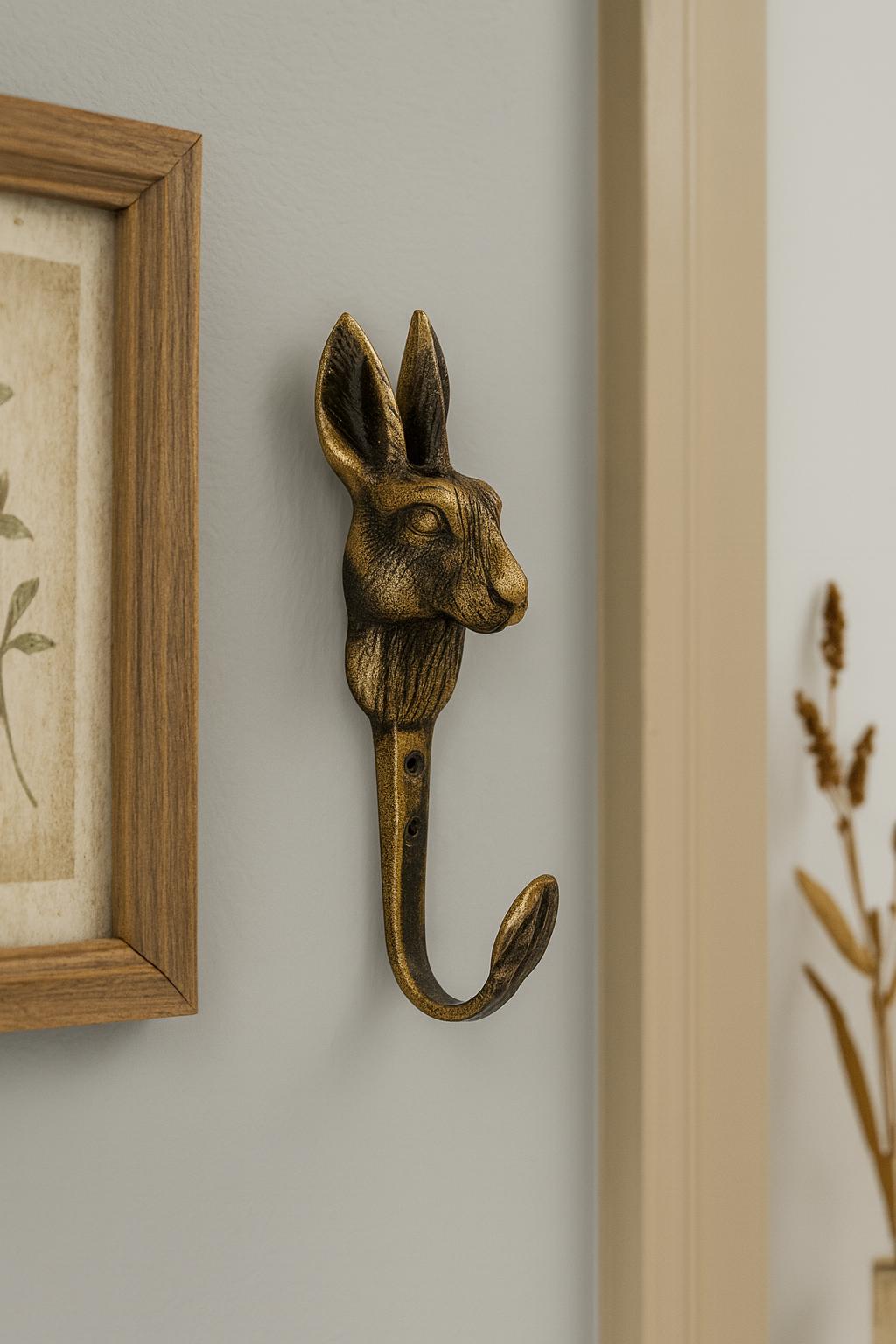 PATERE - PORTE-MANTEAU - motif lapin - hauteur 30 cm -bois mdf EUR 8,40 - FR