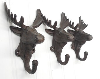 Moose Wall Hook, Moose, Cabin Decor, Coat Hooks, Moose Hook, Towel Hooks, Moose Hooks, Wall Hook, Moose Nursery