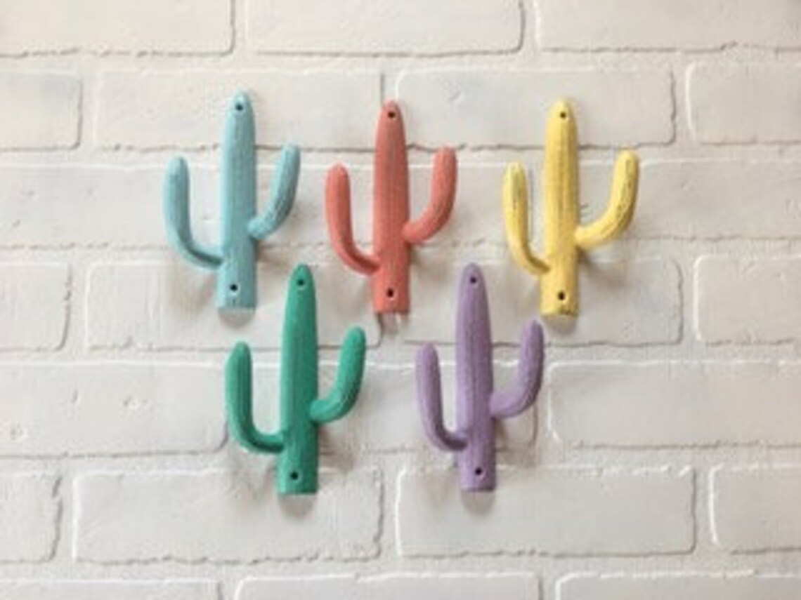 Cactus Cactus Hook Cactus Decor Wall Hook Saguaro The Etsy