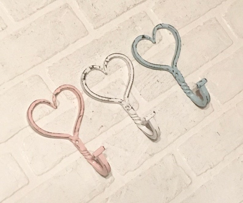 Heart Hook Heart Decor Girls Room Wall Hook Nursery Hook Etsy