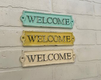 Welcome Sign(18 Colors), Welcome Decor, Front Door Decor, Housewarming Gift, New Home, Gate Sign, Farmhouse Wall Decor, Farmhouse Home Decor