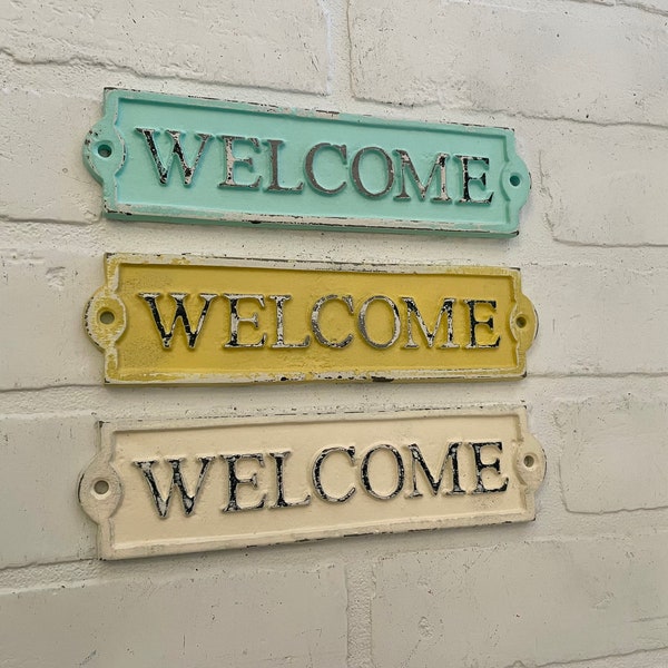 Welcome Sign(18 Colors), Welcome Decor, Front Door Decor, Housewarming Gift, New Home, Gate Sign, Farmhouse Wall Decor, Farmhouse Home Decor