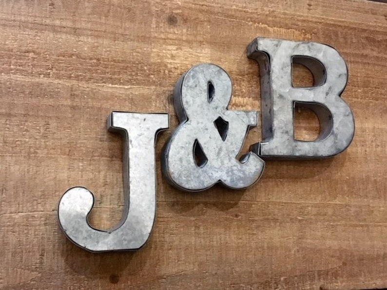 Metal Letters Small Wall For Wedding Decor Galvanized