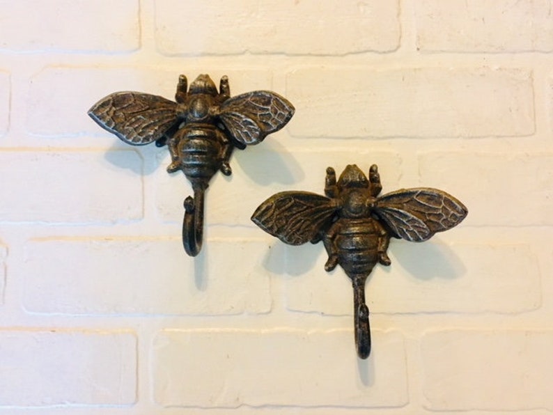 Bee Hook25 Colors Bumble Bee Coat Hook Hook For Wall Etsy