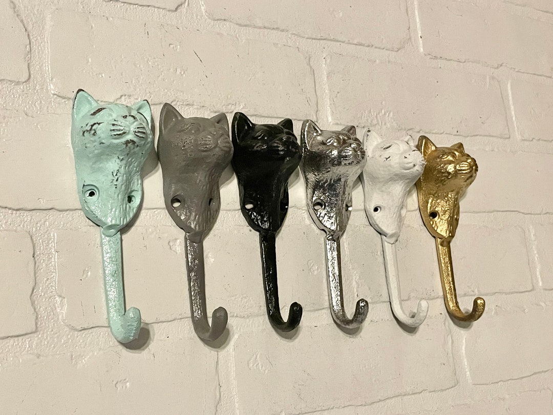 Cat Wall Hook18 Colors, Cat Hook, Cat Lover Gift, Animal Hook, Towel Holder, Wall Hook Etsy
