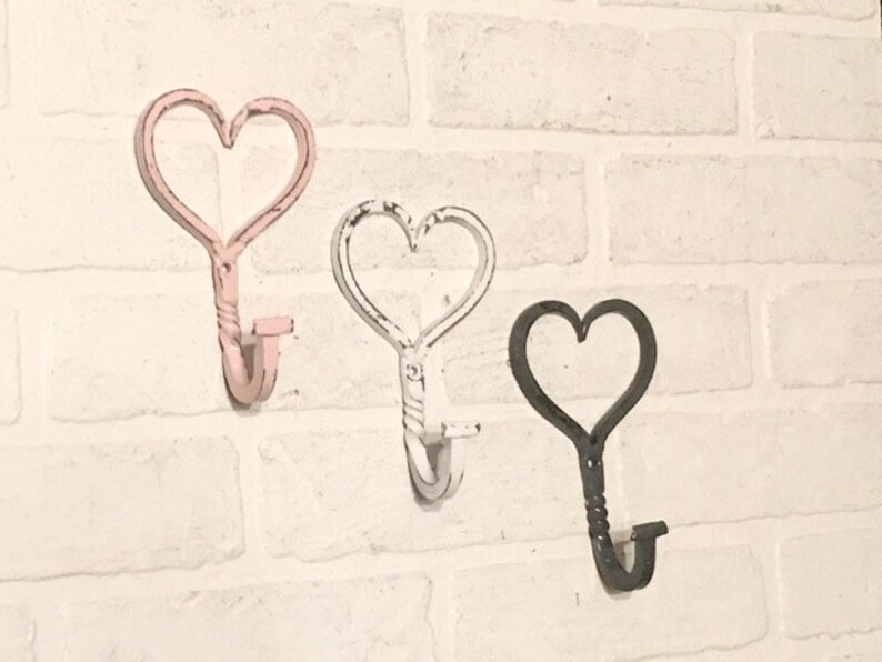 Heart Wall Hook Wall Hook Hooks for Wall Heart Décor Girls Etsy