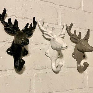 Deer Hook(19 Colors), Wall Hook, Towel Hook, Coat Hook, Hunting, Mancave, Rustic Wall Decor, Shabby Store