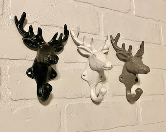 Cast Iron Deer Hook (19 Colors)