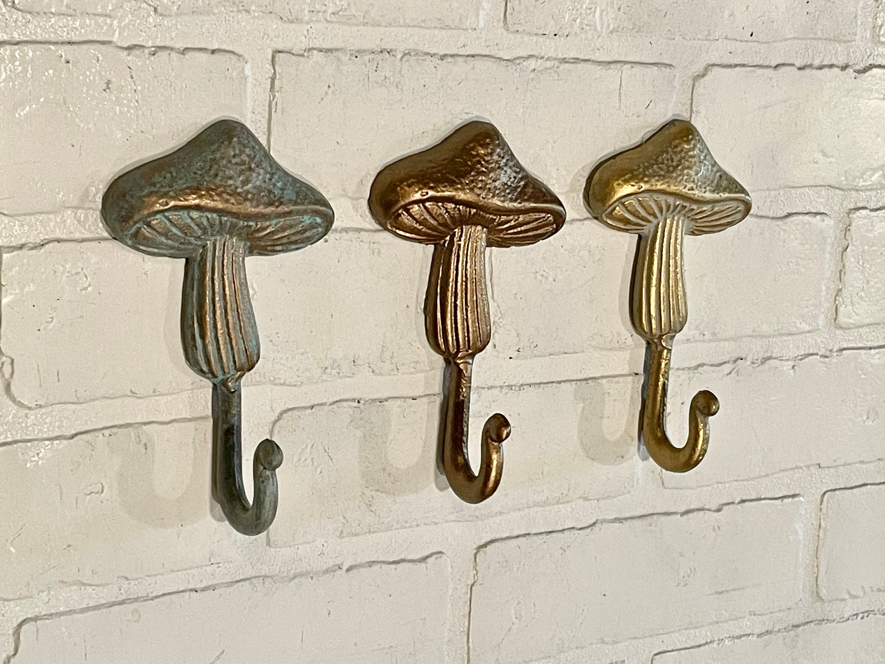 Mushroom Coat Hook 3 Colors Mushrooms Botanical Towel Hooks Toadstool Mushroom Bath Hoook Nature Hook Woodland Decor Etsy