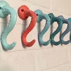 Octopus Tentacle Hook(18 Colors), Tentacle Hook, Octopus Towel Hook, Octopus Bathroom, Nautical Hook, The Shabby Store