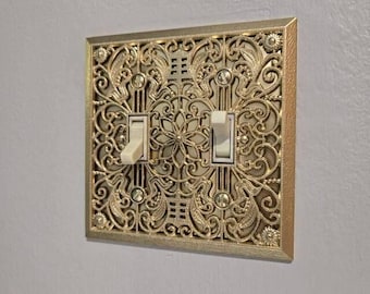 Cubiertas para interruptores de luz con motivos vintage ornamentados (19 colores)