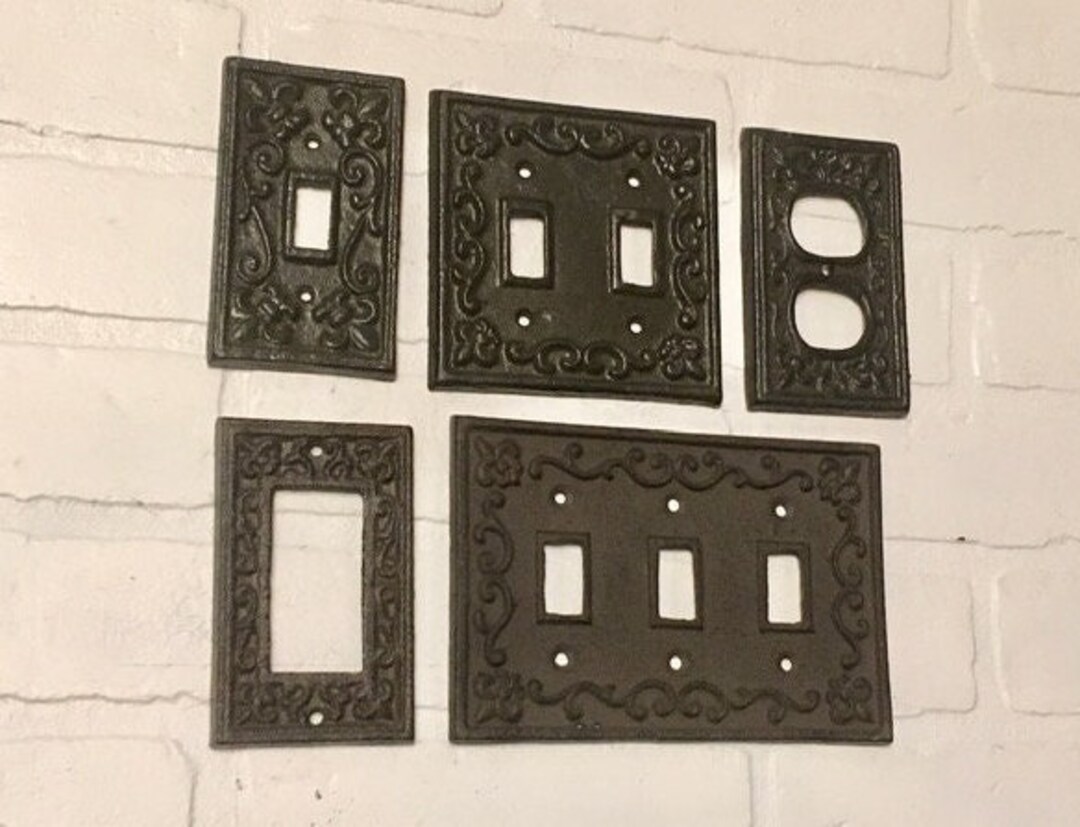 Light Switch Cover Cast Iron Light Switch Plates Outlet Etsy