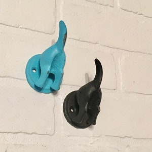 Dog leash holder for wall, dog leash holder, dog leash hook, dog tail hook, dog décor, dog butt hook, the shabby store