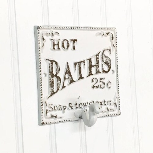 Towel Hook Bath Hook Vintage Hook Country French Bath Hook Etsy