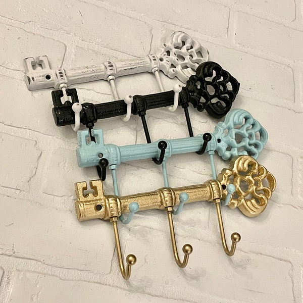 Key Holder For Wall(18 Colors), Key Holder, Decorative Hooks, Key Holders, Skeleton Key, Key Hooks, Key Hook, Shabby Chic Hook,